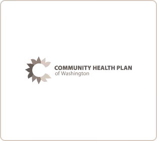 Community Health Plan logo grey