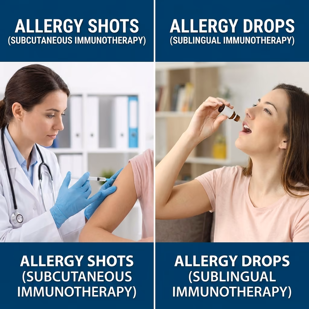 Allergy shots vs allergy drops