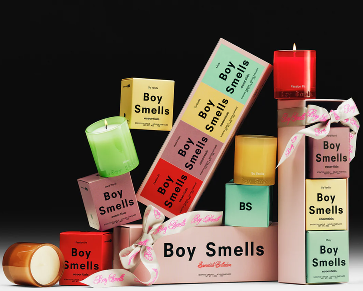 Boy Smells candle, a personal mid-program intern gift on Goody