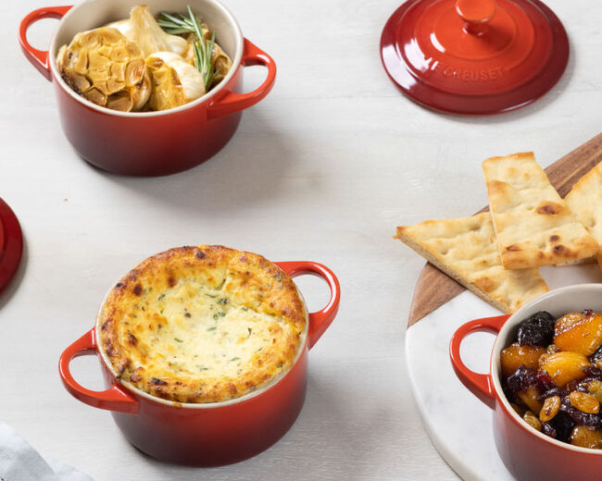 Le Creuset cocottes on the Goody gifting catalog
