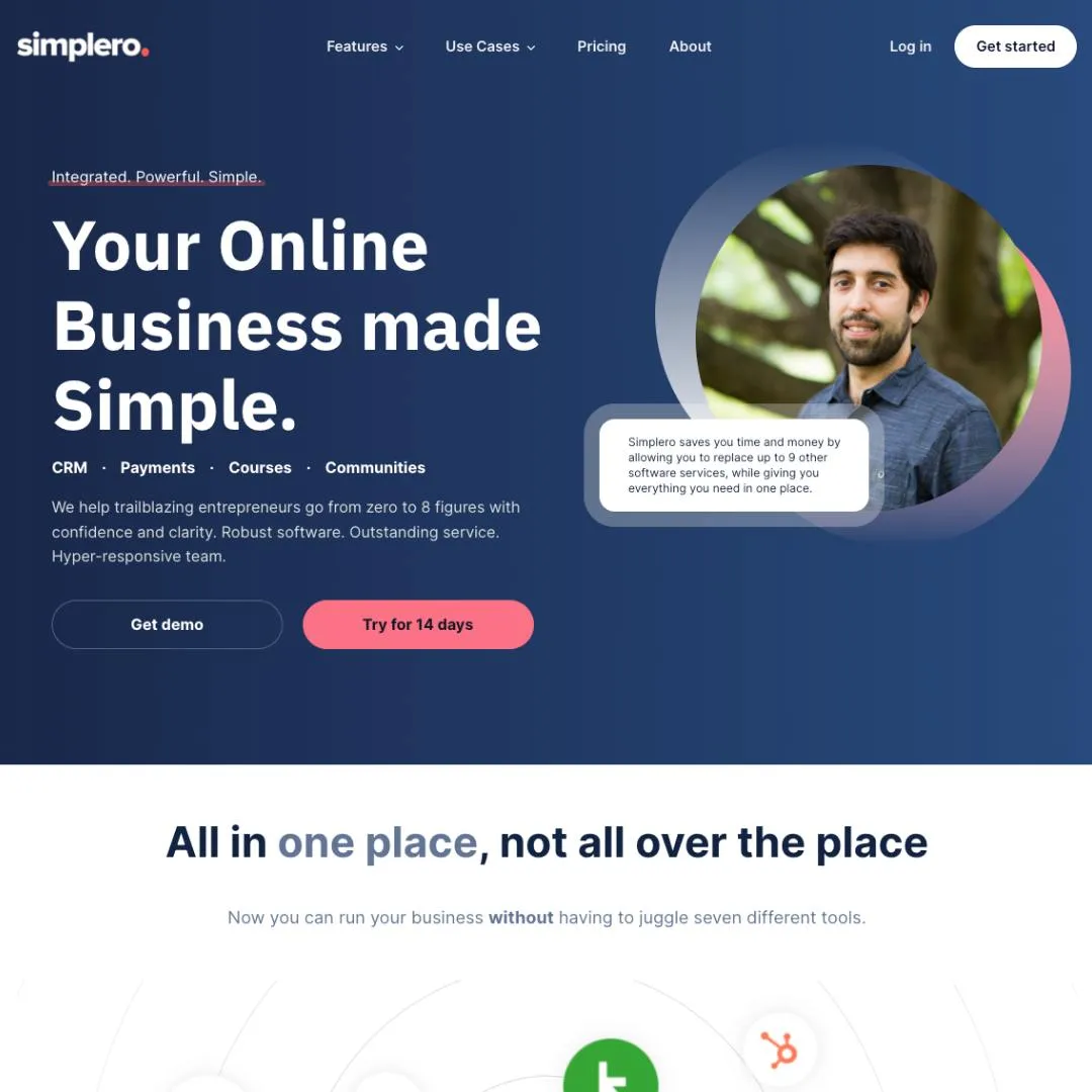simplero website course creation services