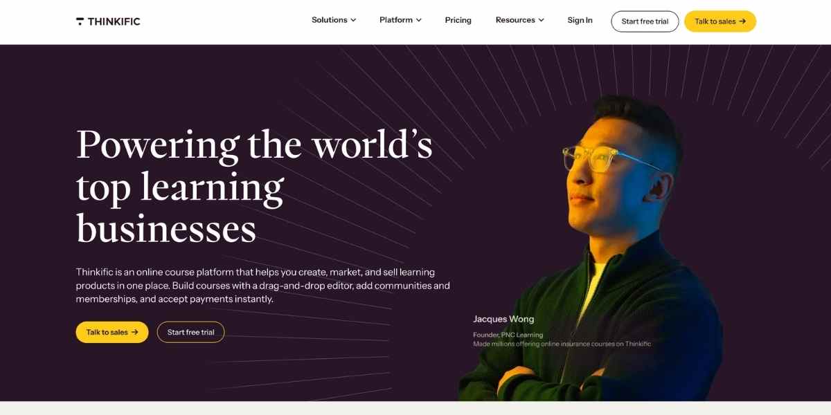 thinkific course creation services - course.co