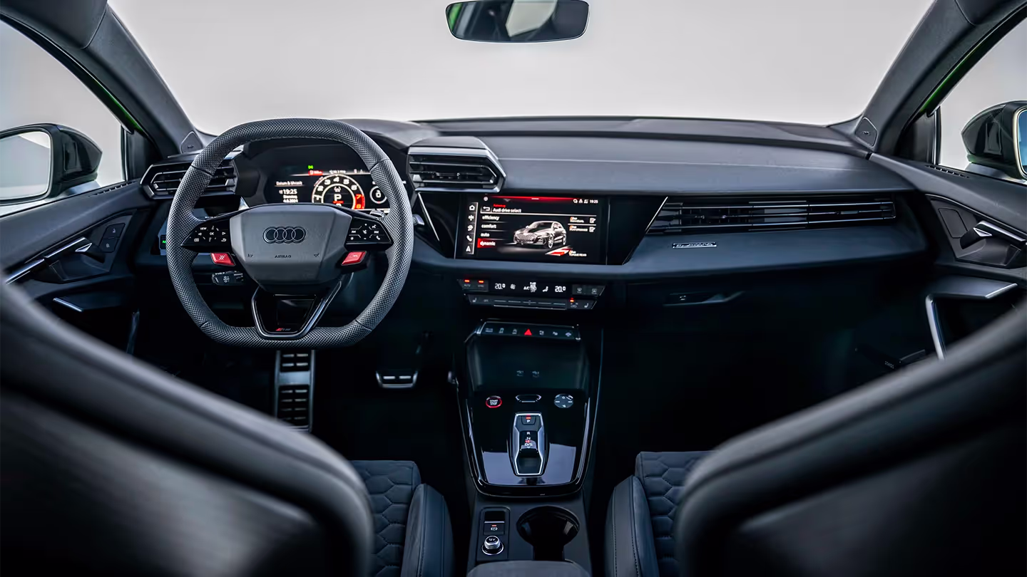 New Audi RS 3 front interior