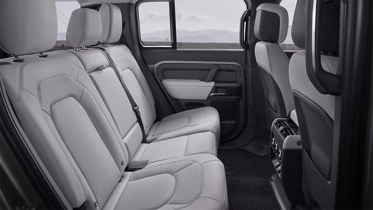MY25 Defender 110 rear interior