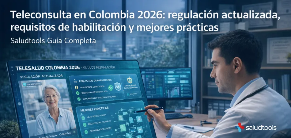 Teleconsulta en Colombia 2026: regulación y requisitos — Saludtools
