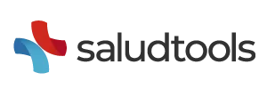 Saludtools company logo with a red and blue cross icon.