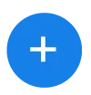 Blue circular button with a white plus sign in the center.