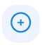 Blue plus sign icon inside a light gray rounded square button.