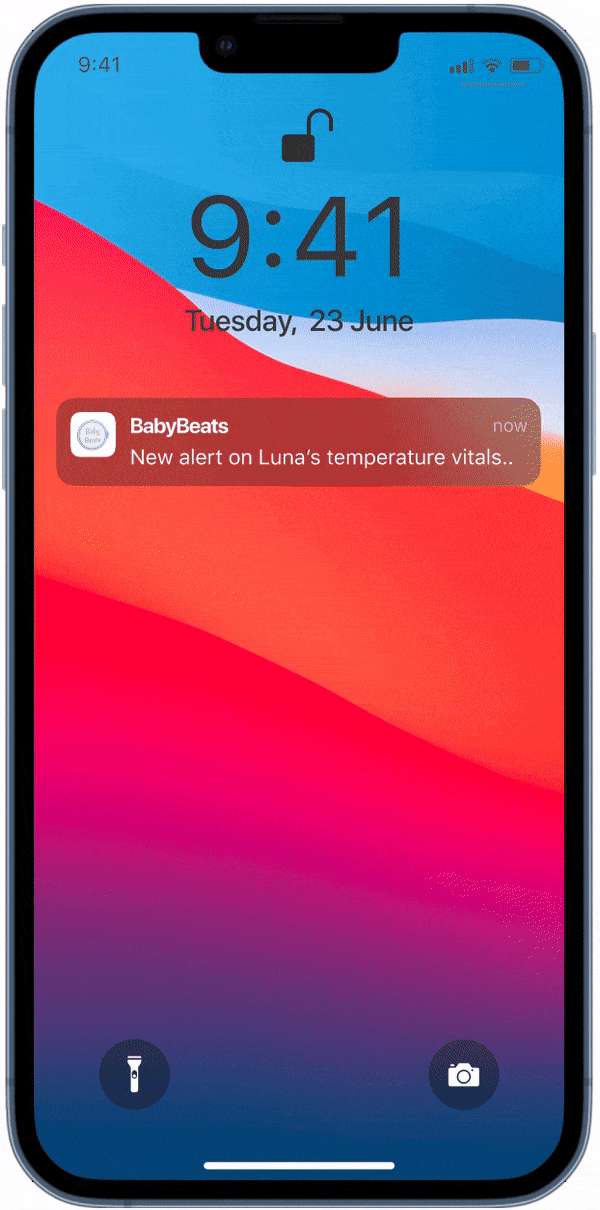gif of babybeats mobile app