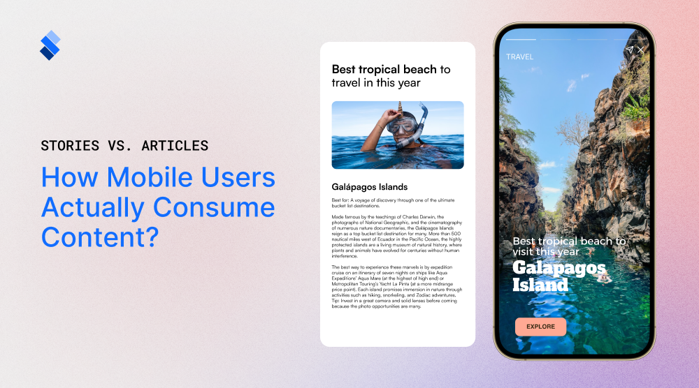 how mobile users actually consume content
