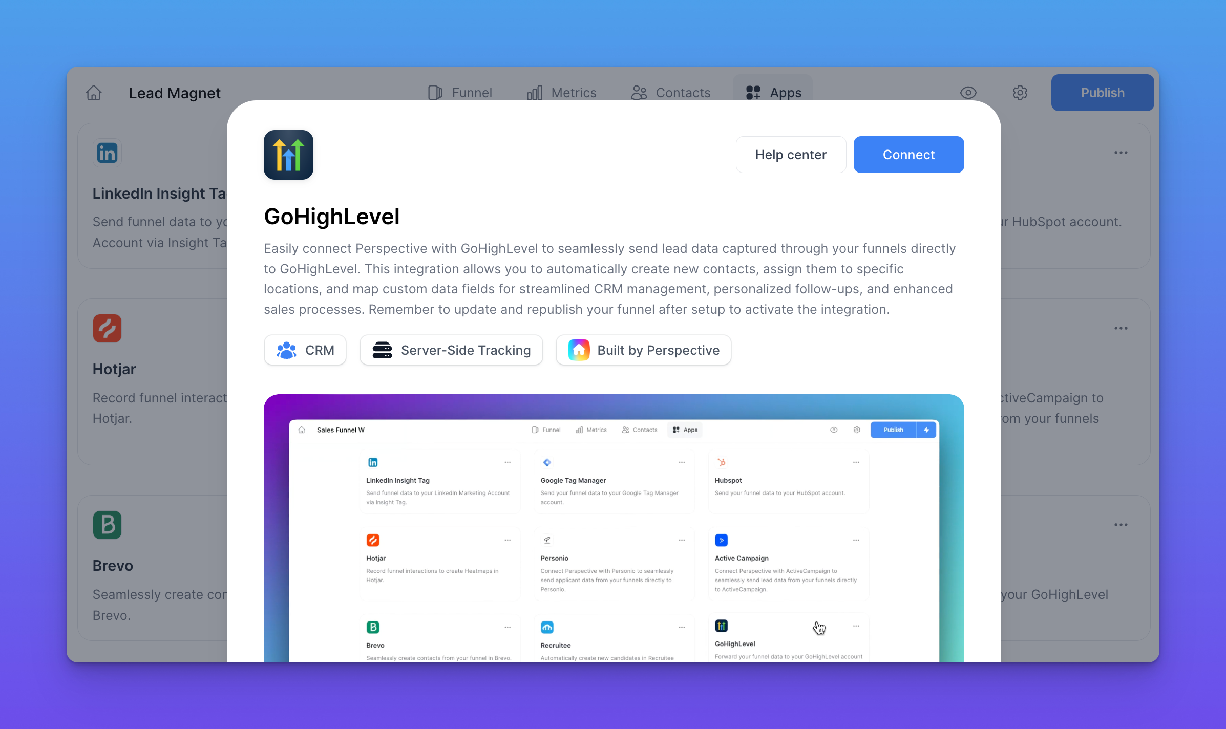 GoHighLevel Integration โ Connect Your Perspective Funnels with GoHighLevel for Seamless Lead Management ๐