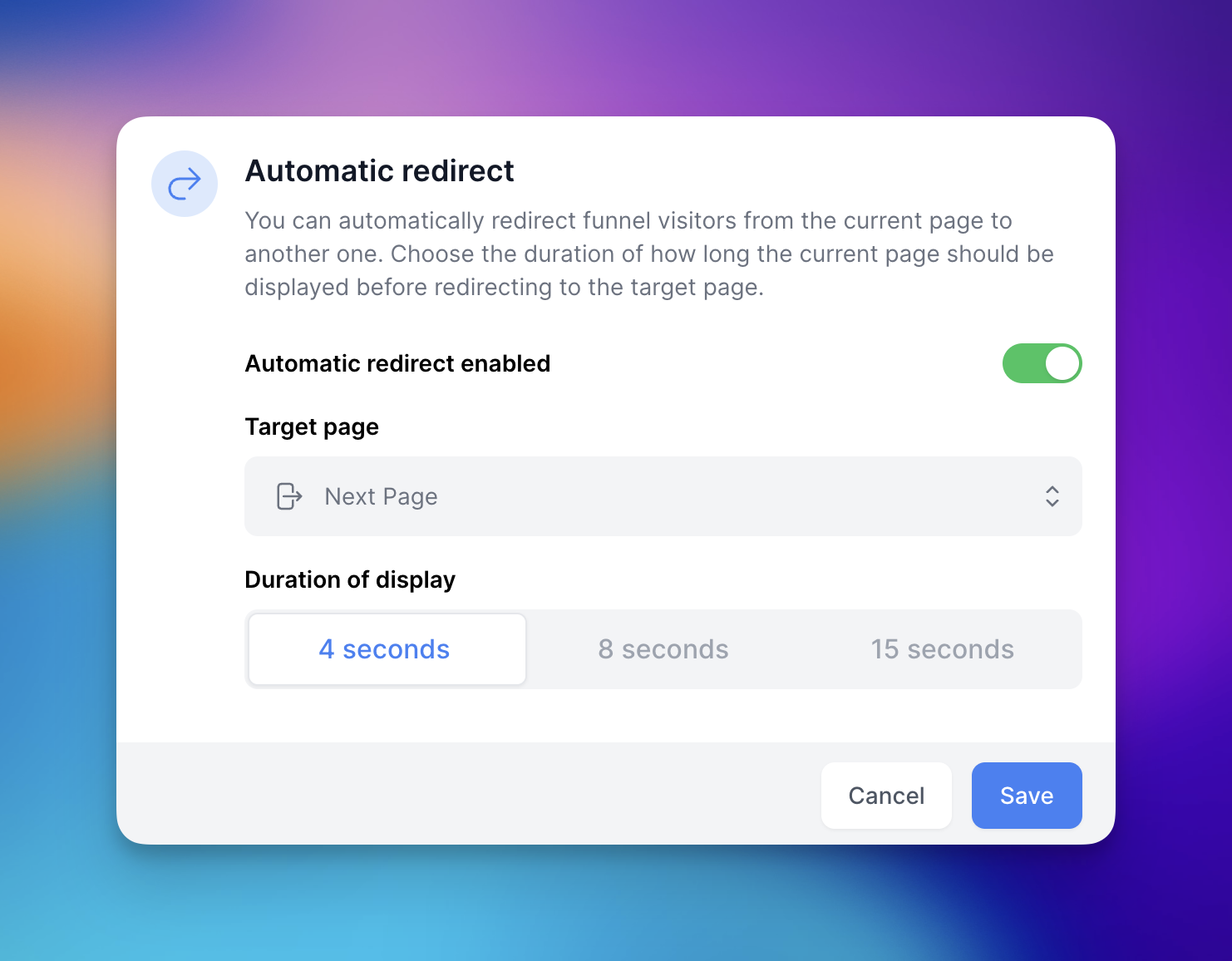 Automatic Redirect & Animated Icons โ Build Conversational Funnels! ๐