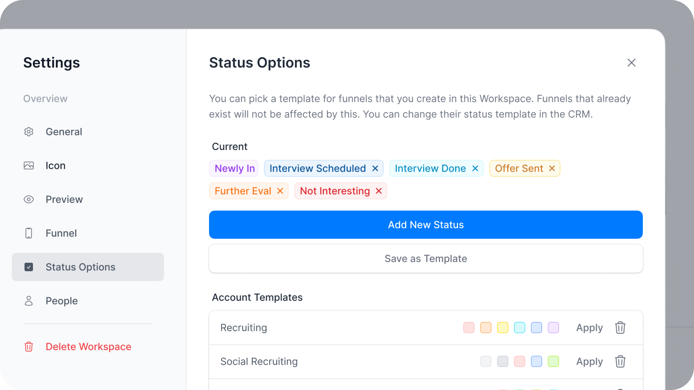 CRM Status Templates - Streamline Your Workflow with Reusable CRM Status Templates