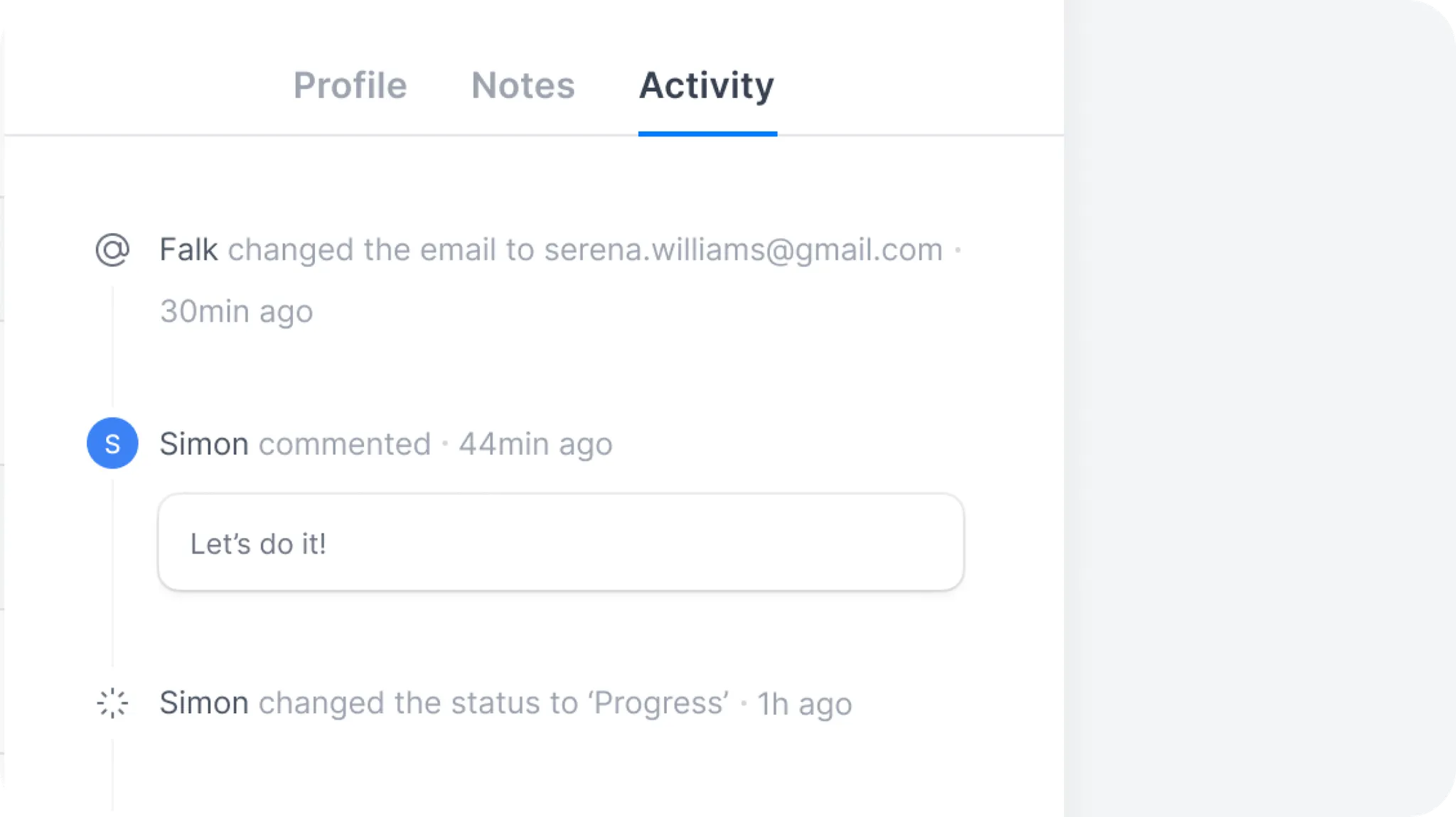 Activity Log in Contact Profile - Track Every Interaction