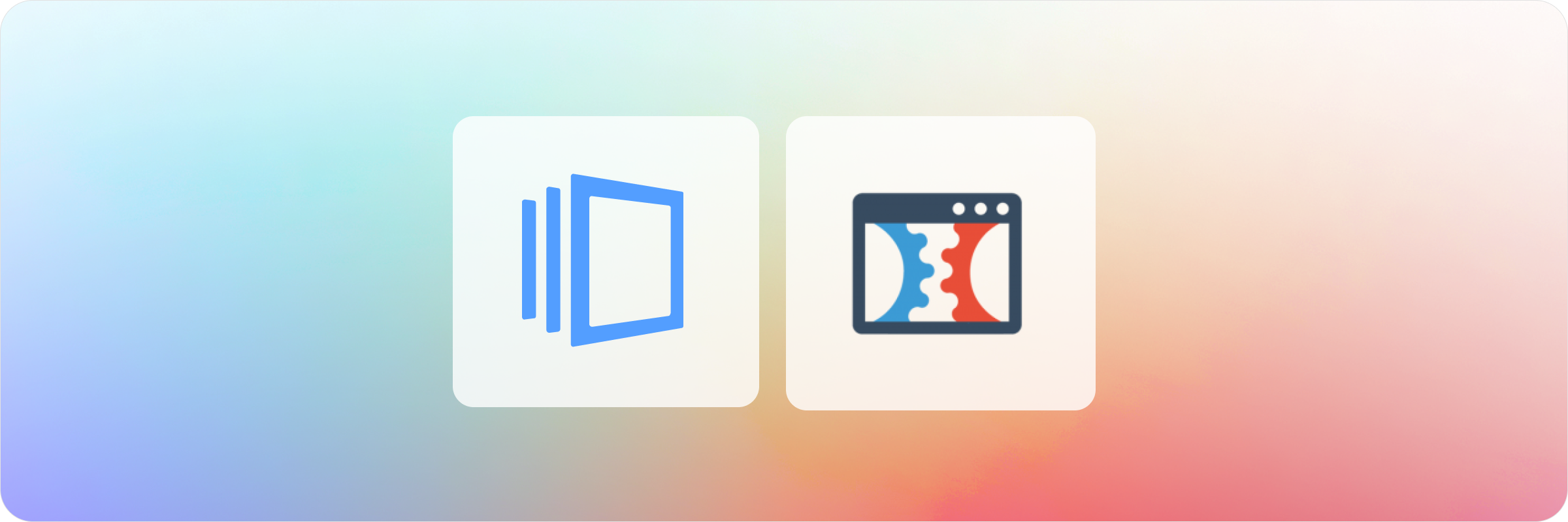 Icons for Leadpages and ClickFunnels on a gradient background.