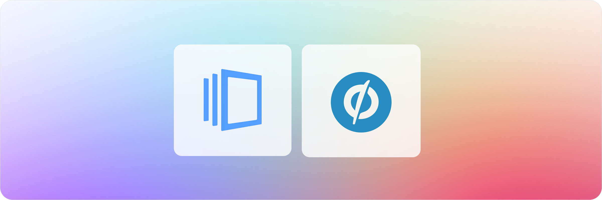 Instapage vs Unbounce comparison — brand logos side by side on a gradient background.