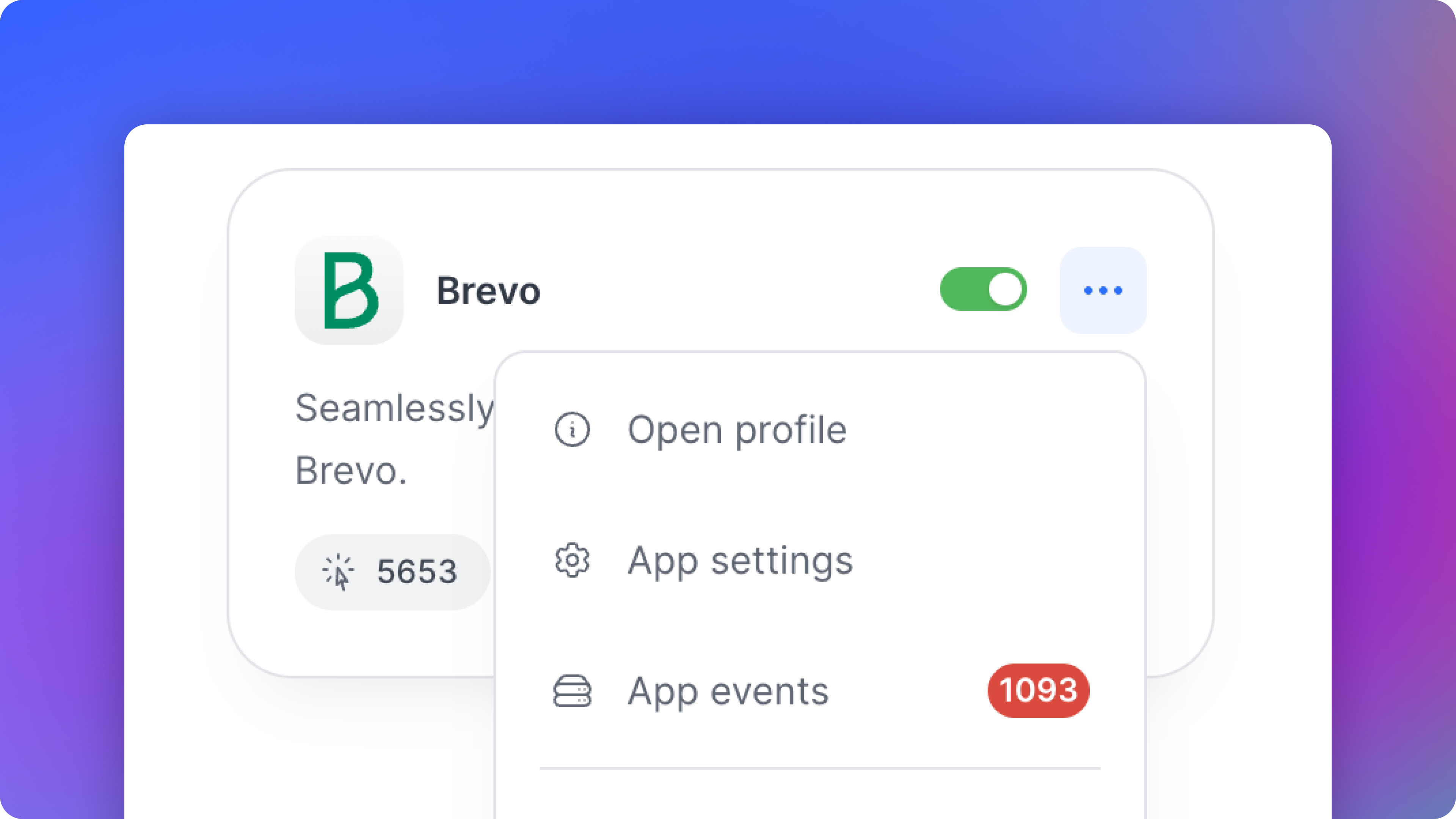 Integration Logs & New Apps Dashboard