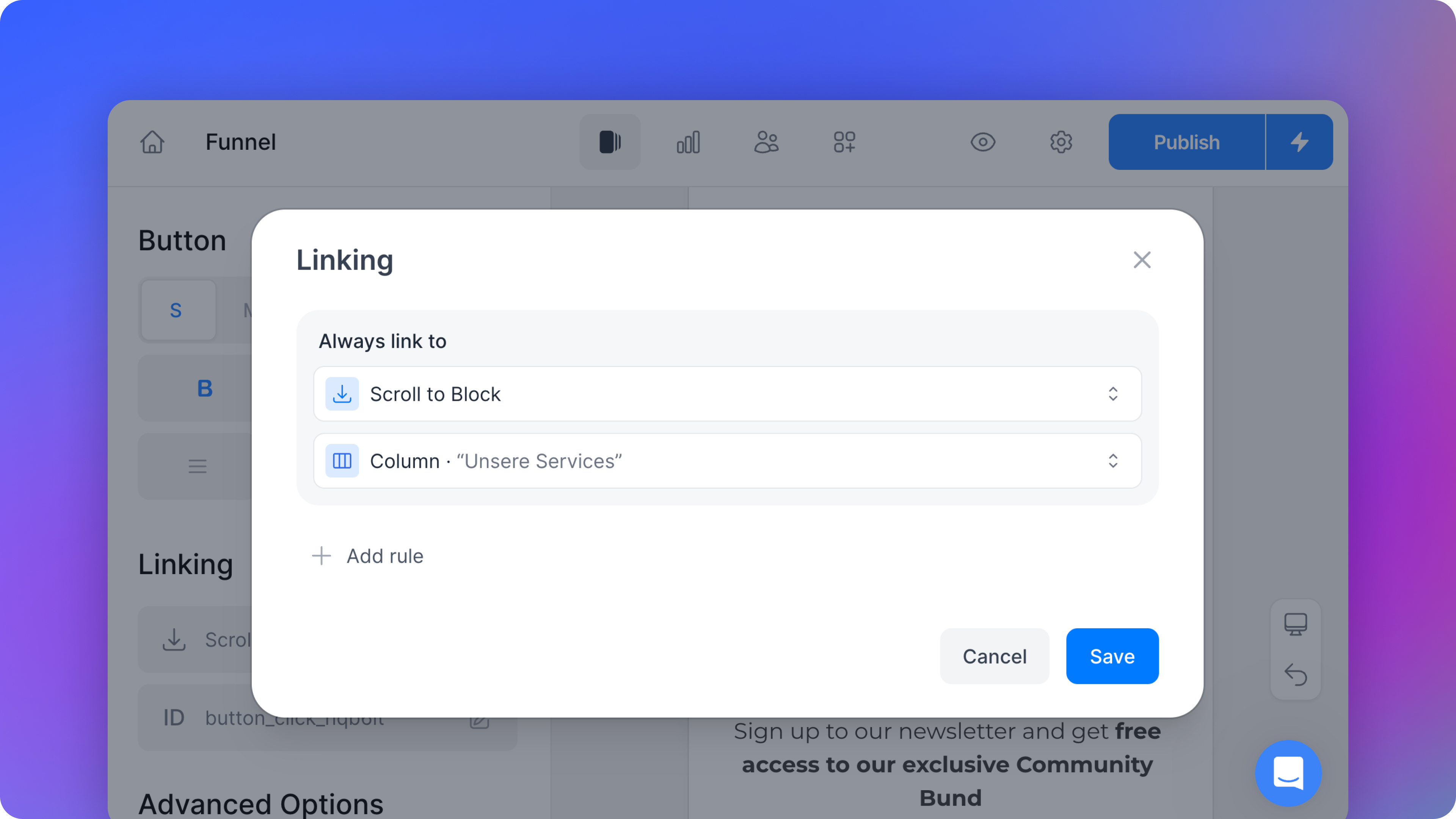 Scroll to Block – Scroll on Click for Better Funnel Navigation ⚓