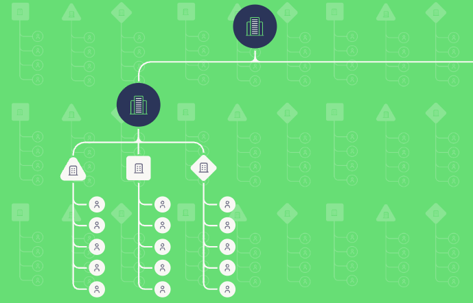 Traction Complete lead qualification software workflow visual showing account hierarchies and automated routing across Salesforce.