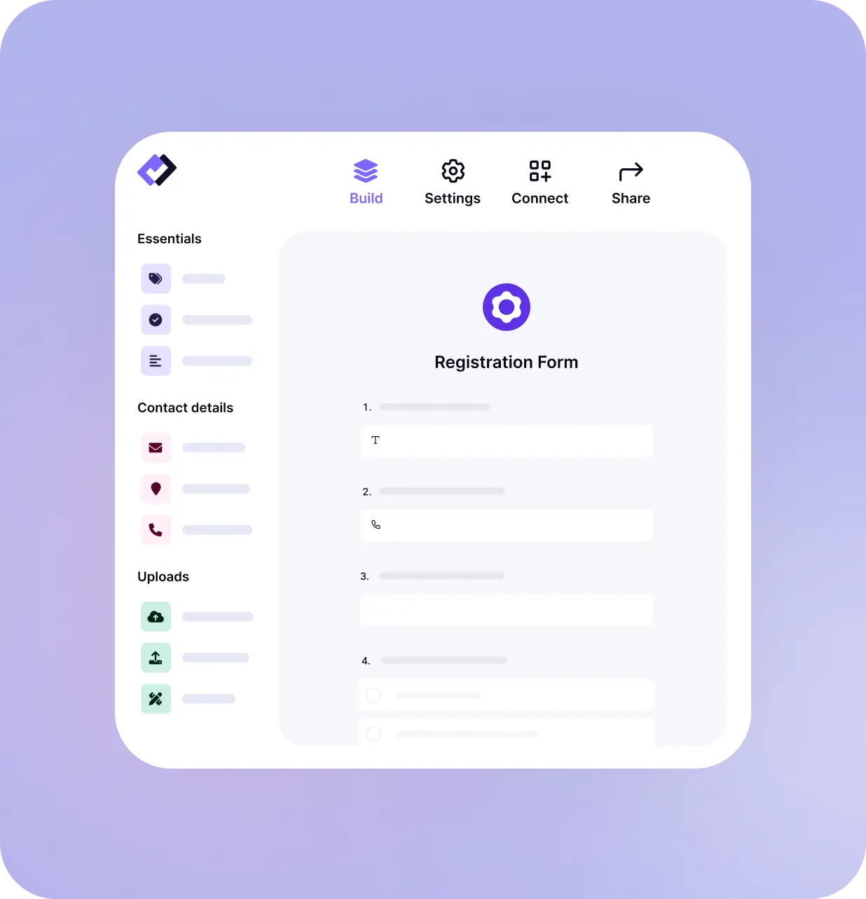 forms.app user interface overview, featured in our landing page builder guide