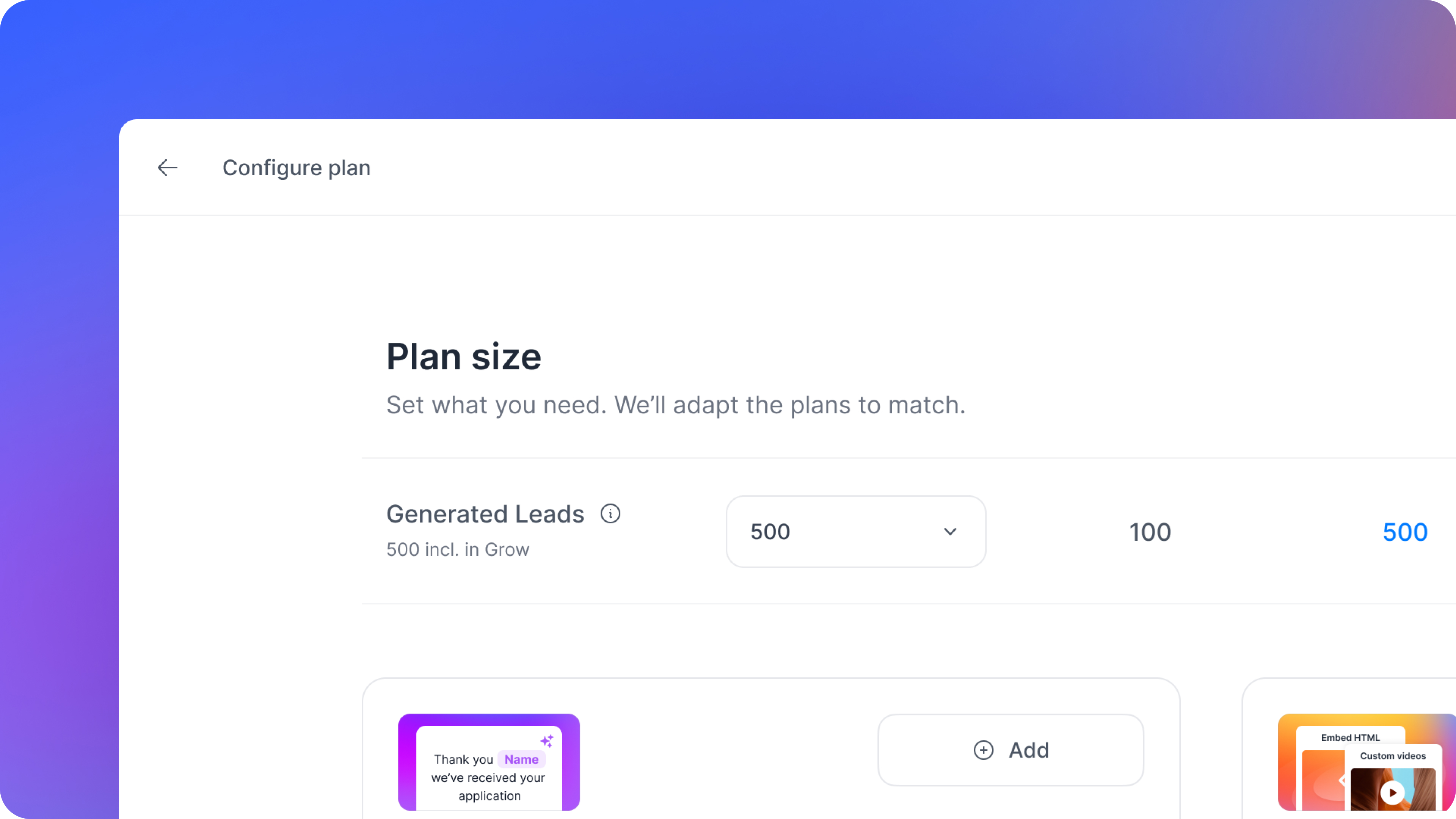 Generated Leads – Simpler Billing, More Room to Scale 📊