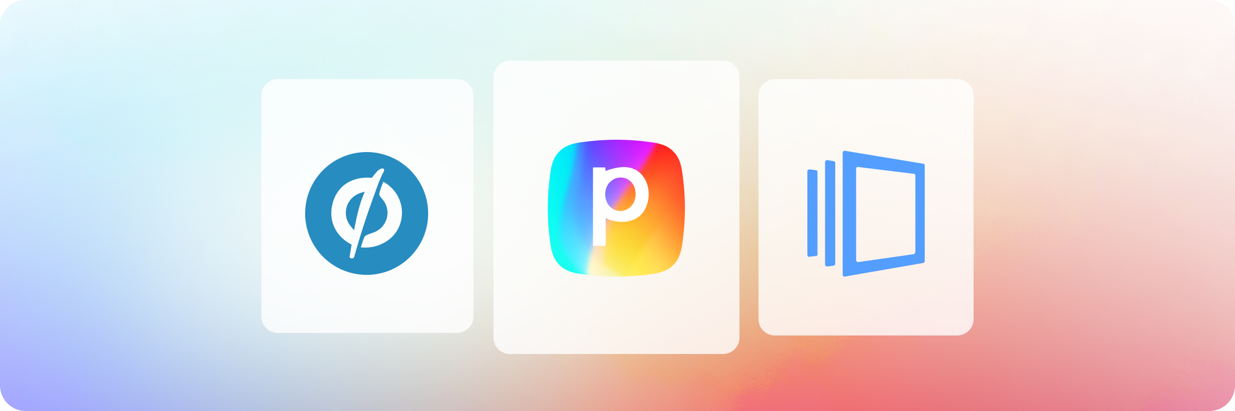 Unbounce, Perspective and Landingi logos side by side as Landingi alternative options