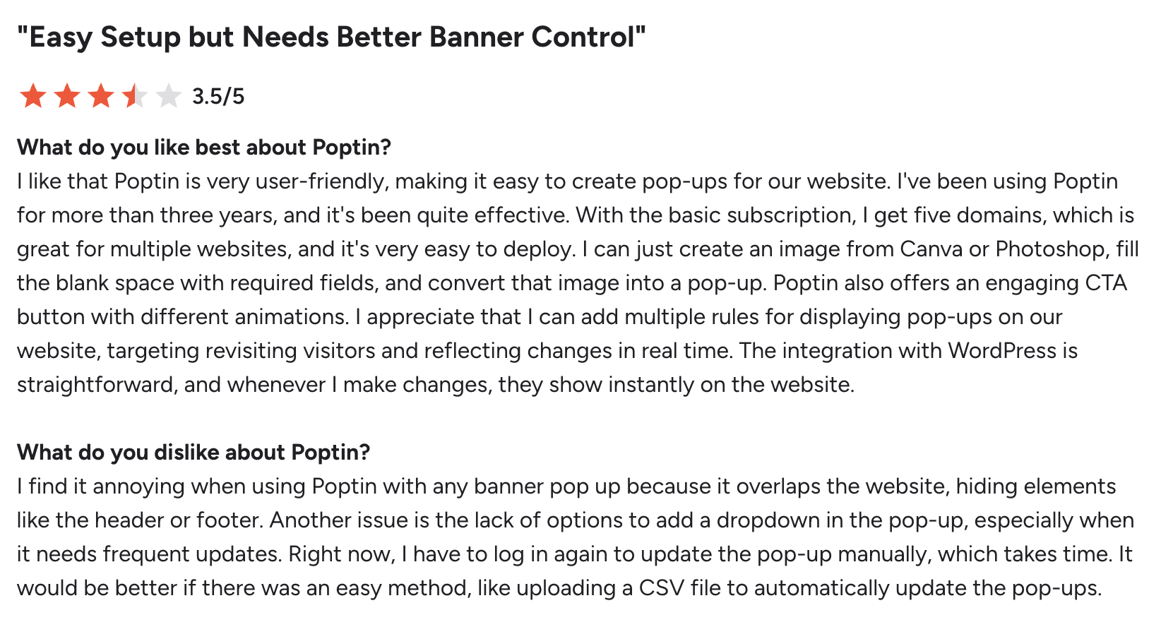 Poptin G2 review 1