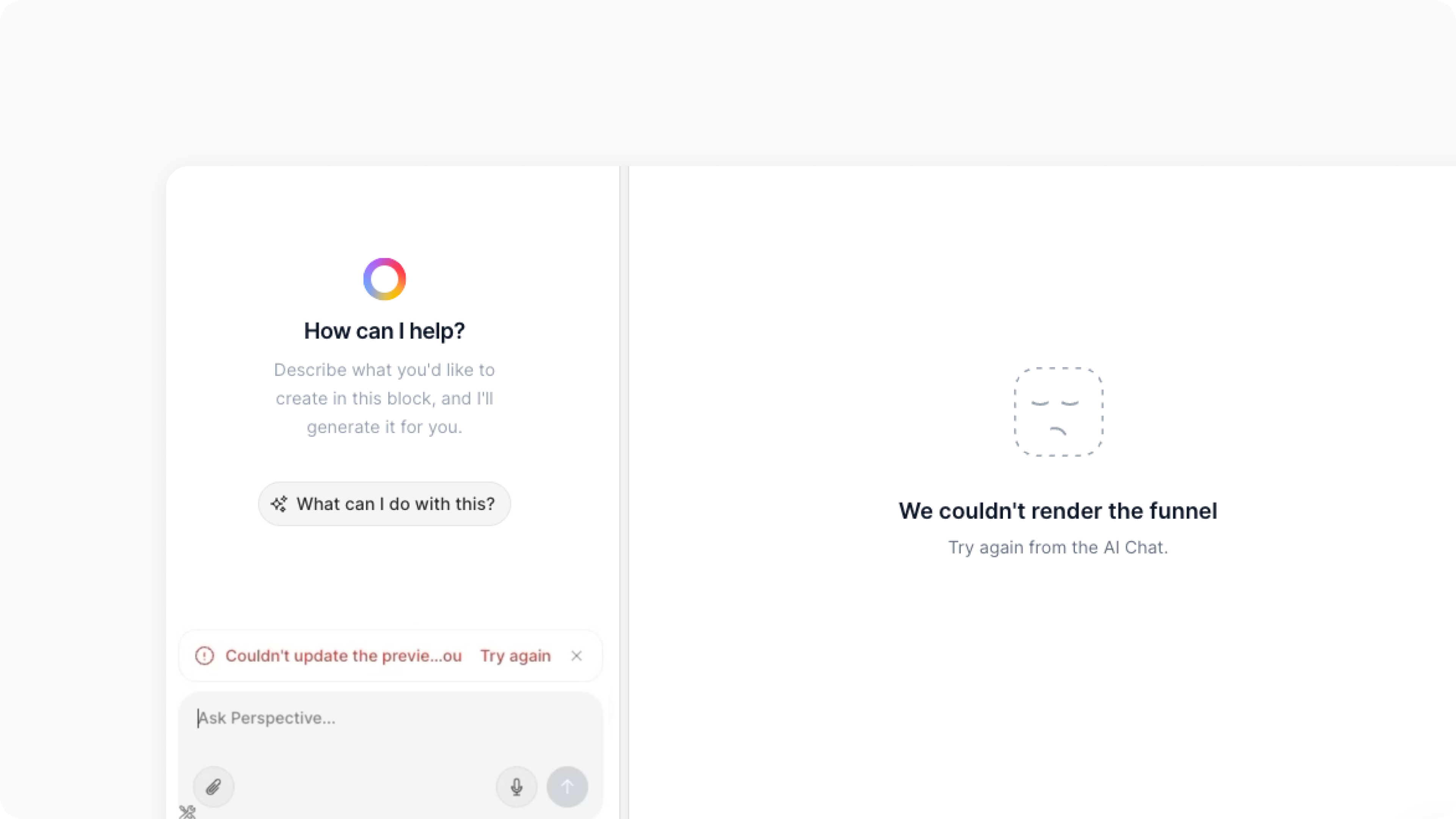 Improved Error State – Clear errors, one-click retry 🔄