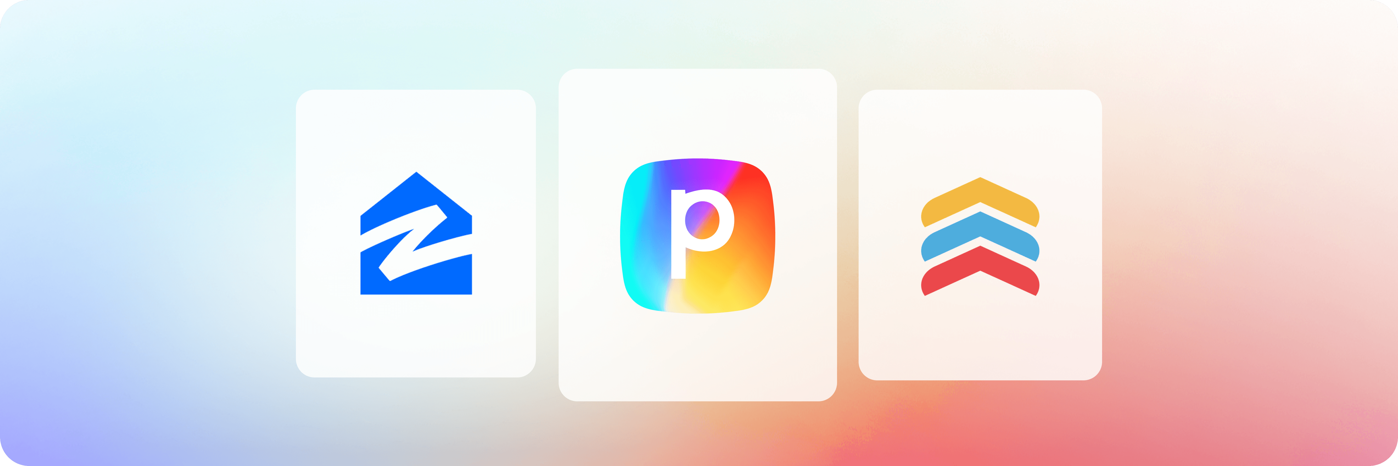 Logos for Zillow Premier Agent, Perspective, and Follow Up Boss, representing platforms used for real estate lead generation.