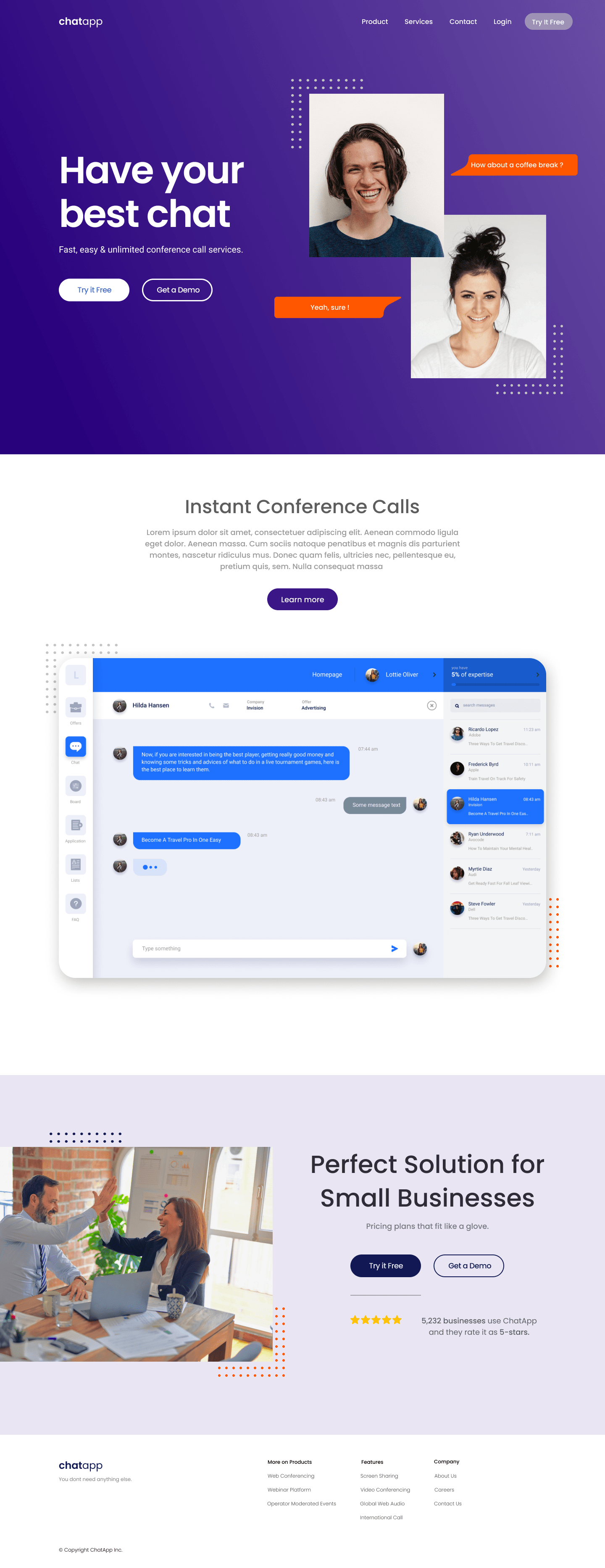 A screenshot of web page