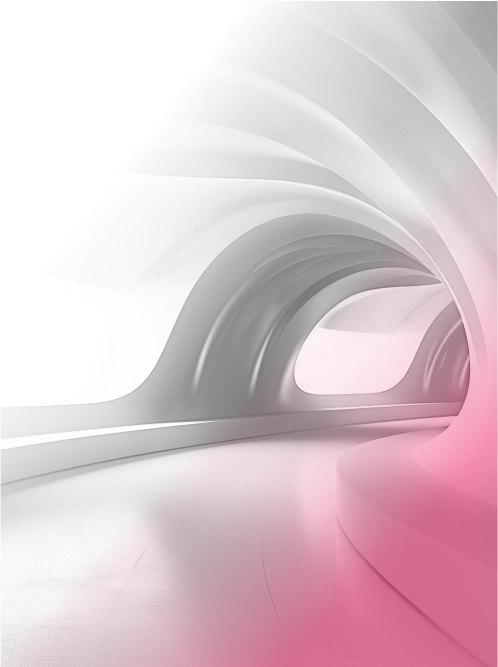 City skyline at sunrise with a pink hue, representing the future of real estate tokenization