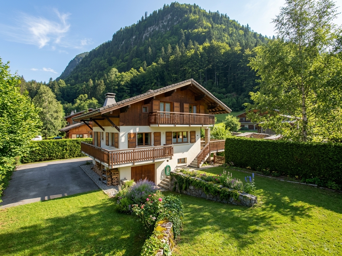 Chalet Bolay in summer, Montriond near Morzine