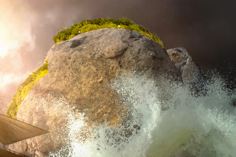 Dettaglio schizzi d'acqua dell'immagine vincitrice dell'Adobe Take Ten Contest