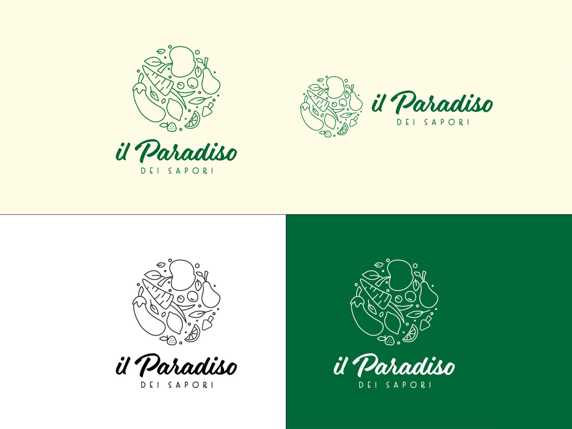 Declinazione logo "il Paradiso dei sapori"