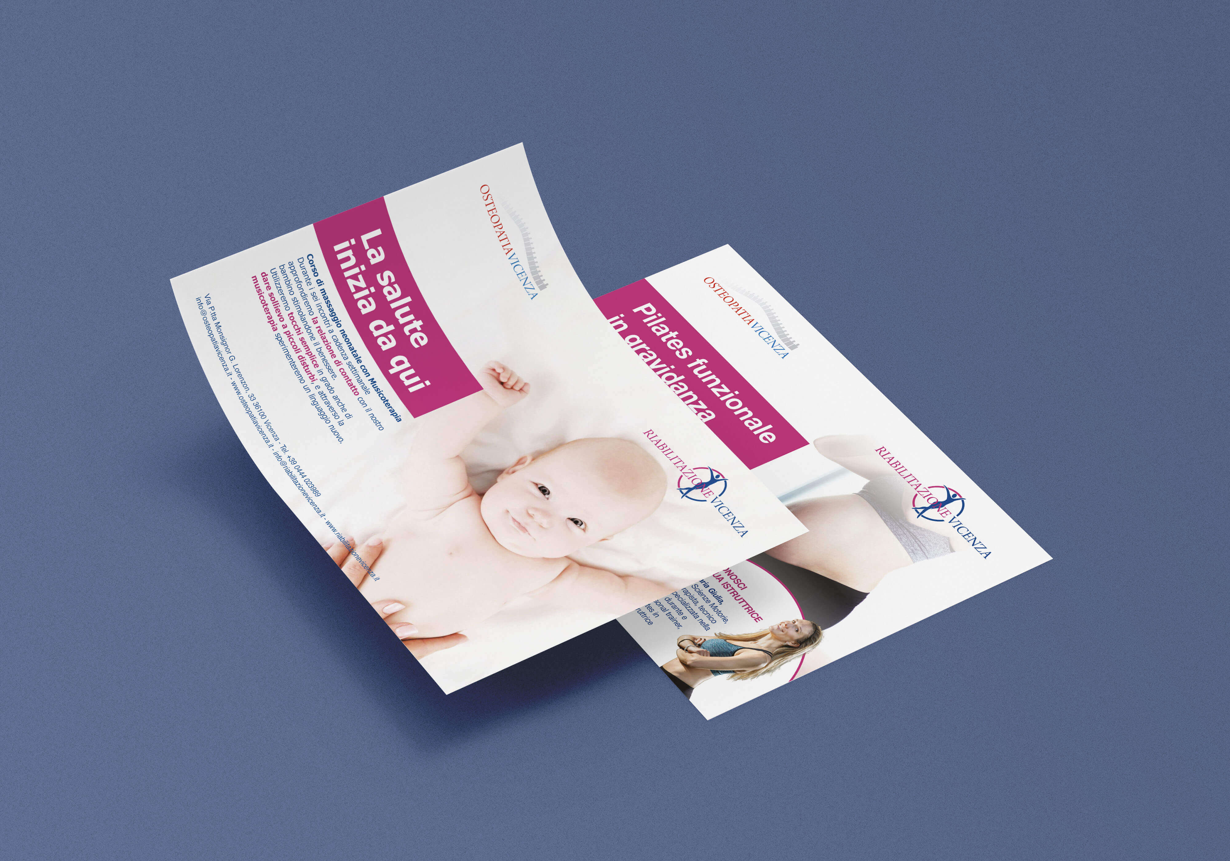 Volantini riabilitazione Osteopatia Vicenza