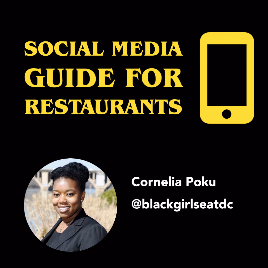Social Media Tips For Restaurants With Cornelia Poku