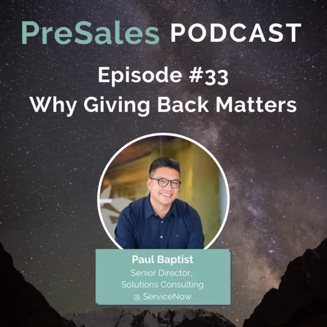 33. Why Giving Back Matters w/Paul Baptist