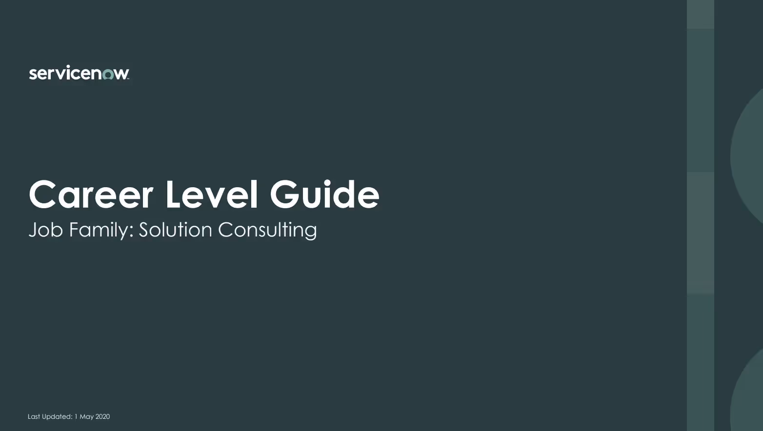 Career Level Guide Solution Consulting