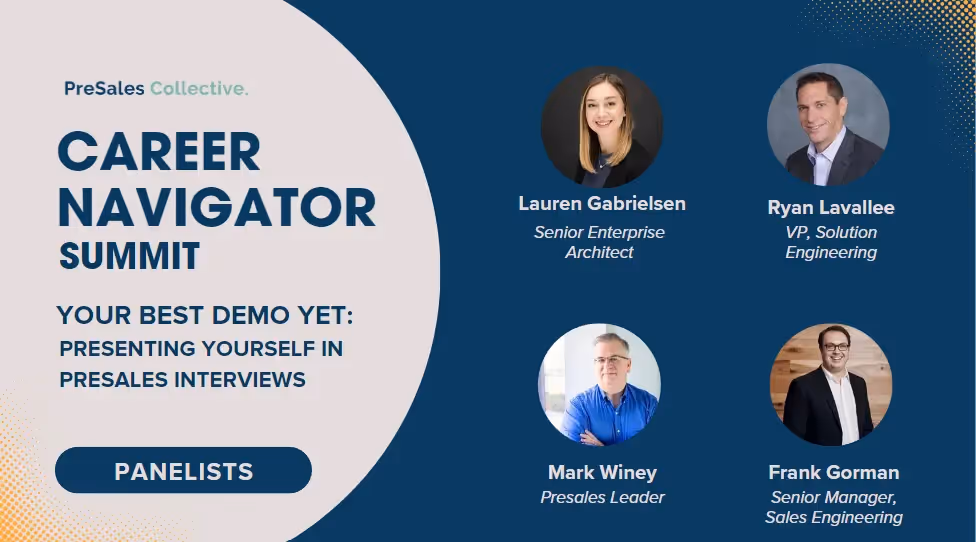 Your Best Demo Yet: Presenting Yourself in Presales Interviews