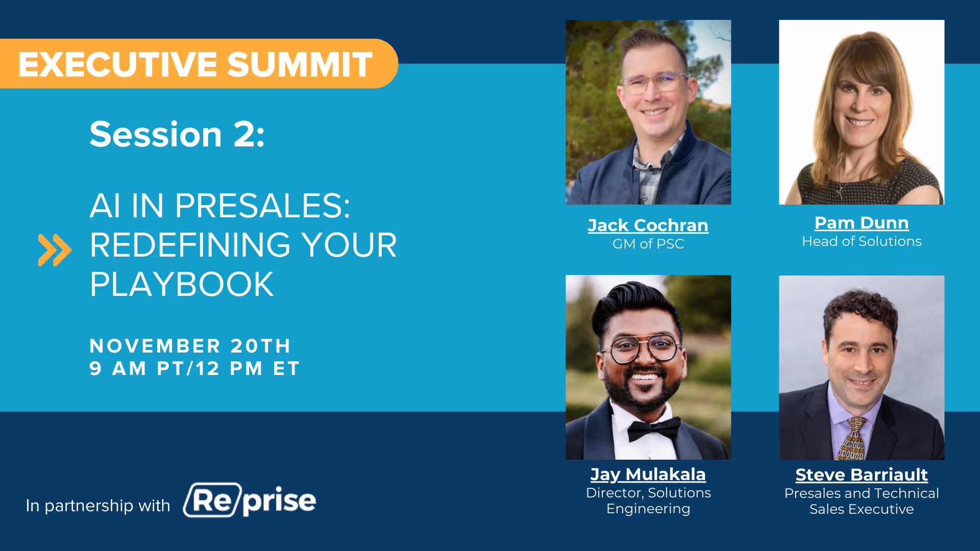 2024 Executive Summit: AI in Presales - Redefining Your Playbook