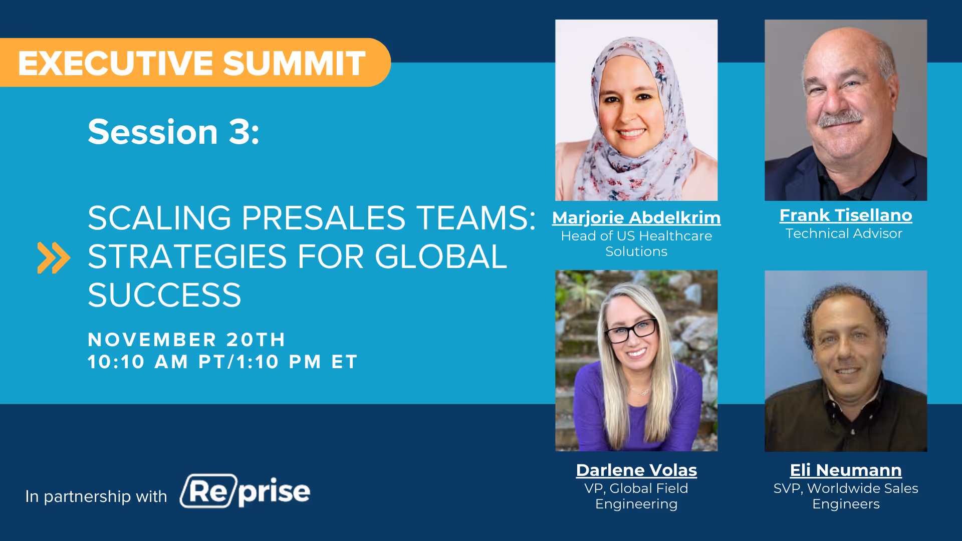 2024 Executive Summit: Scaling Presales Teams - Strategies for Global Success