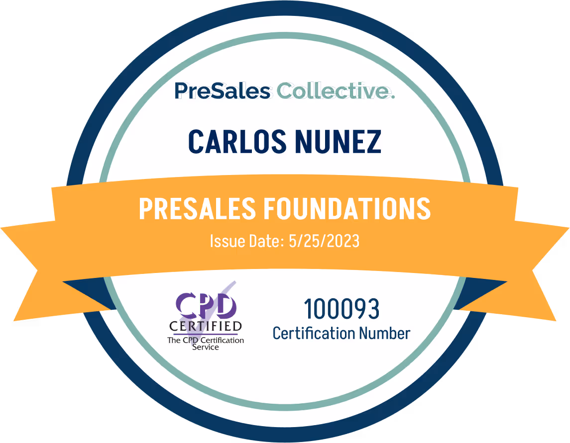 PreSales Foundations - Carlos Nunez