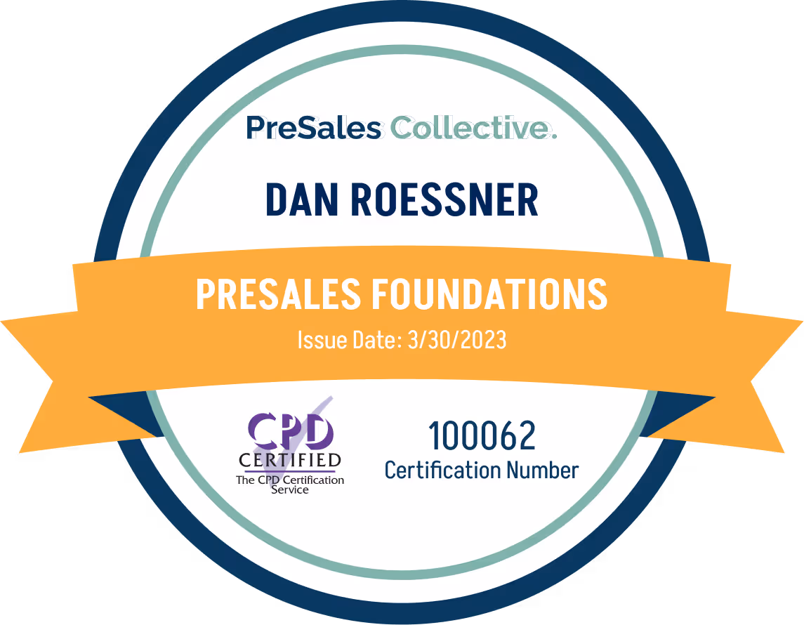 PreSales Foundations - Dan Roessner