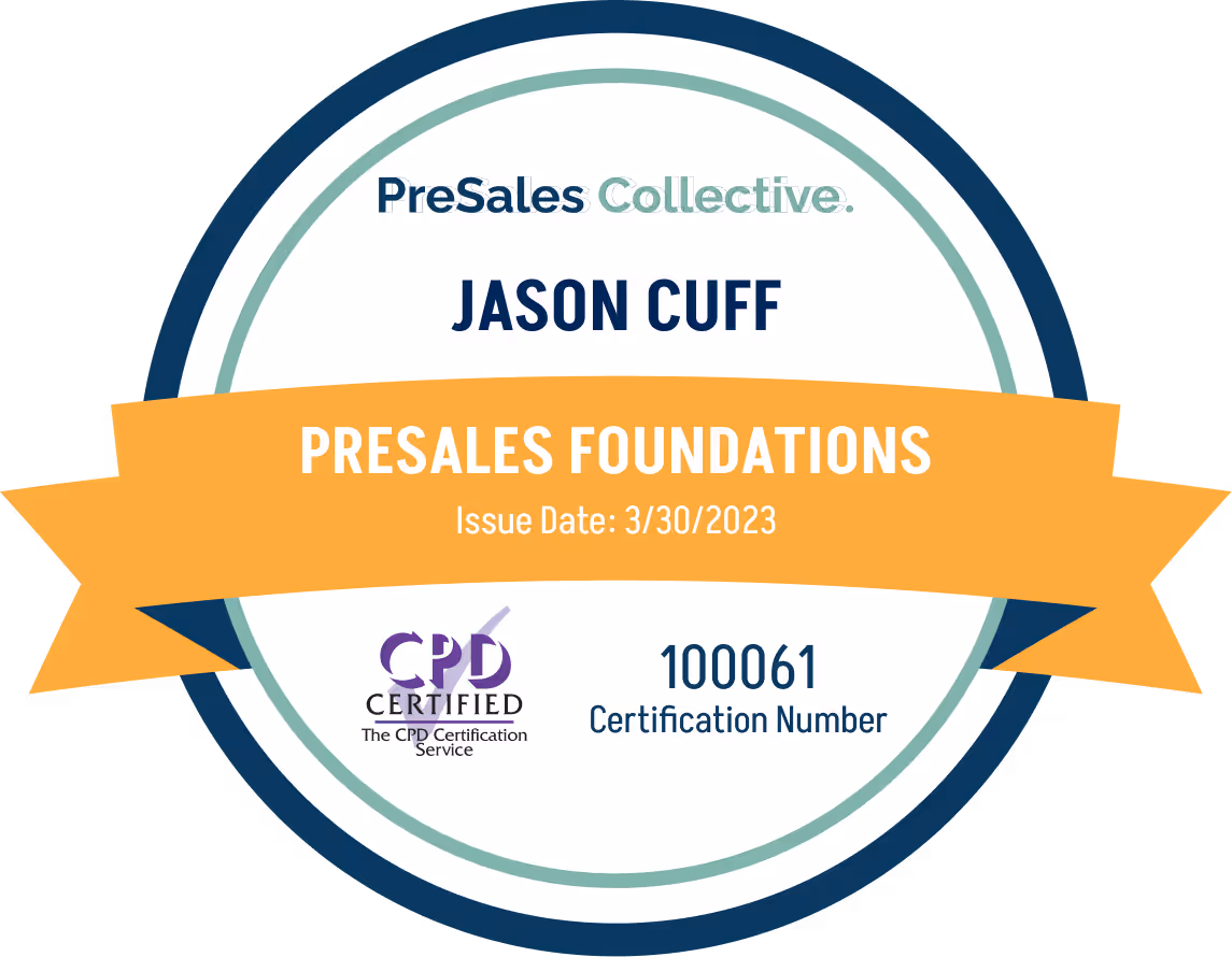 PreSales Foundations - Jason Cuff