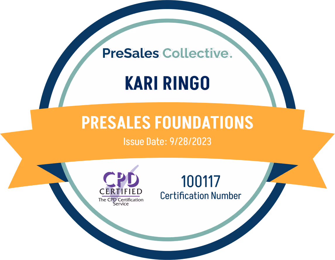 PreSales Foundations - Kari Ringo