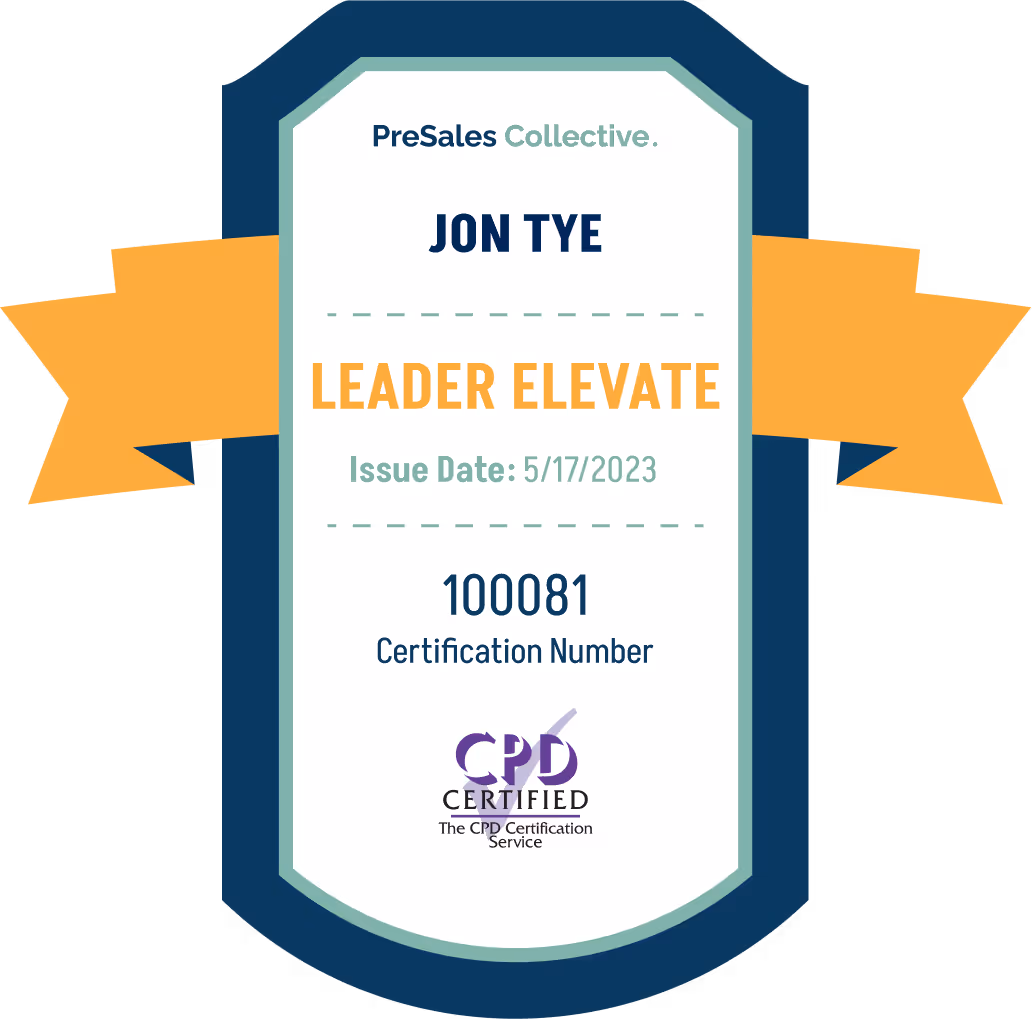 PSC Leader Elevate - Jon Tye