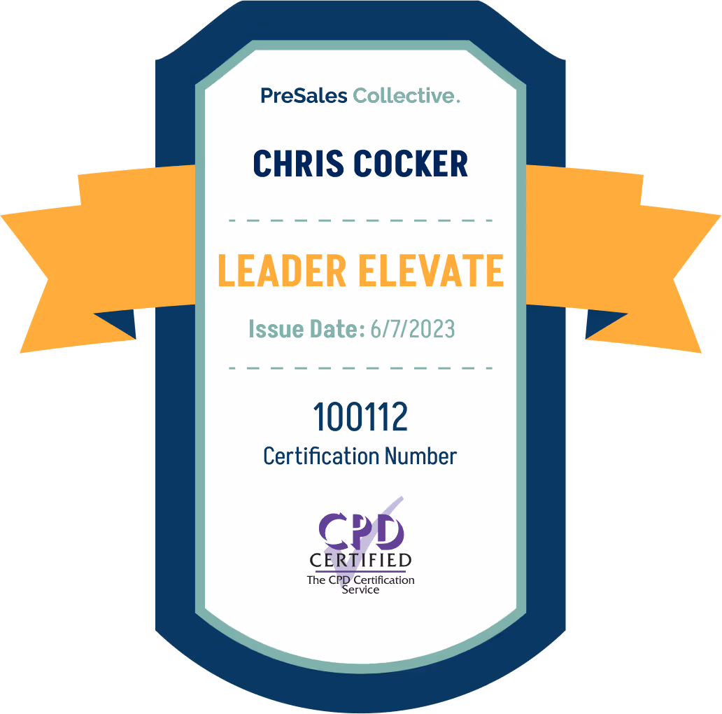 PSC Leader Elevate - Chris Cocker