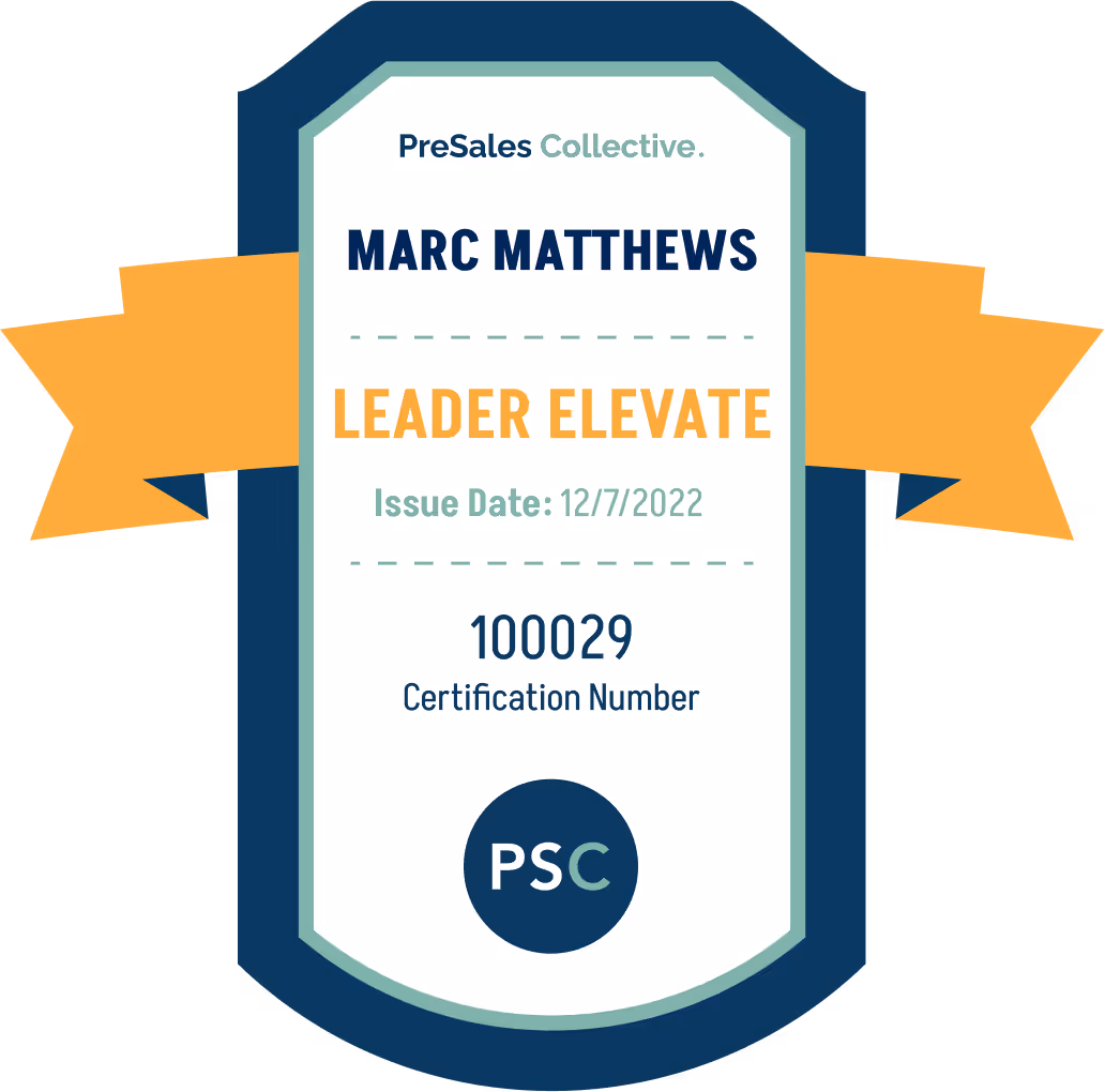 PSC Leader Elevate - Marc Matthews