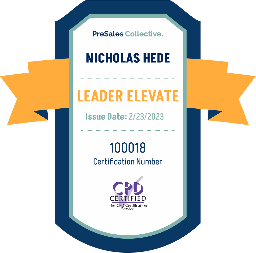 PSC Leader Elevate - Nicholas Hede