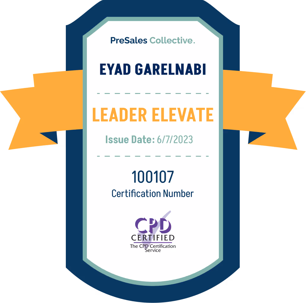 PSC Leader Elevate - Eyad Garelnabi